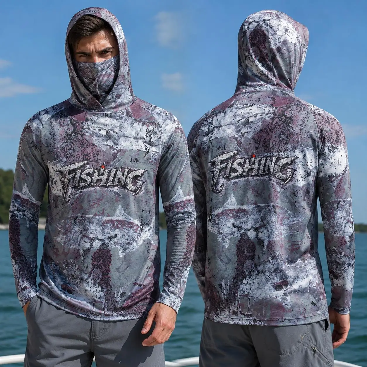Fishing Mask Sun Protection - Fishing Shirt Hooded Men Fishing Clothes