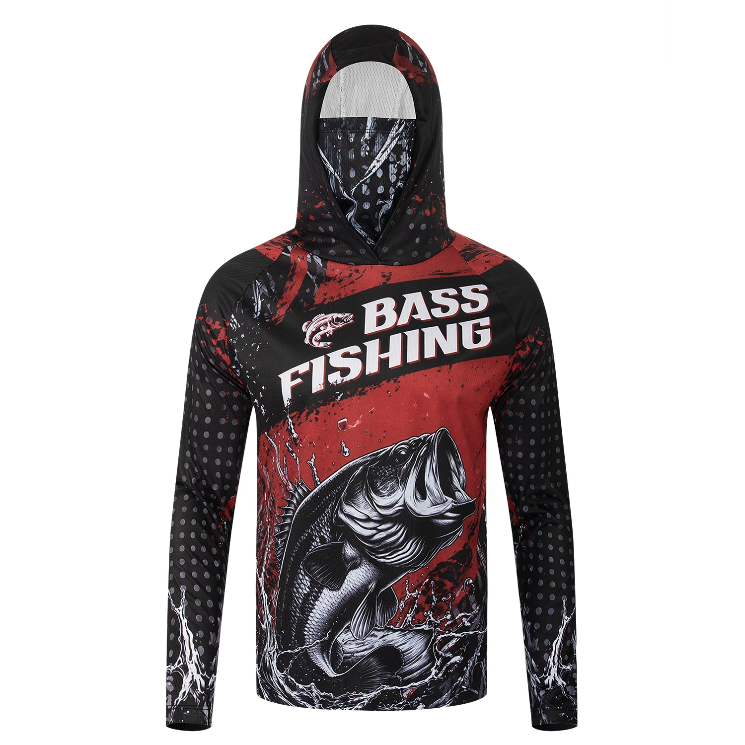 Men UPF50+ Fishing Hoodie with - Fishing Mask Sun Protection review and price