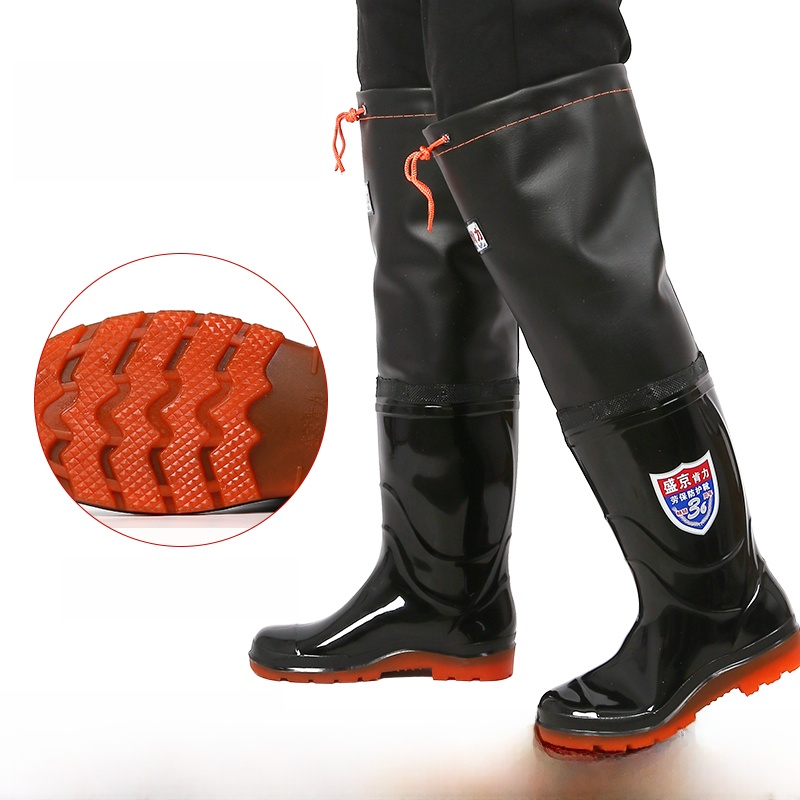 Thickened Over-Knee Rain Boots - Fishing Pants Waterproof review and price