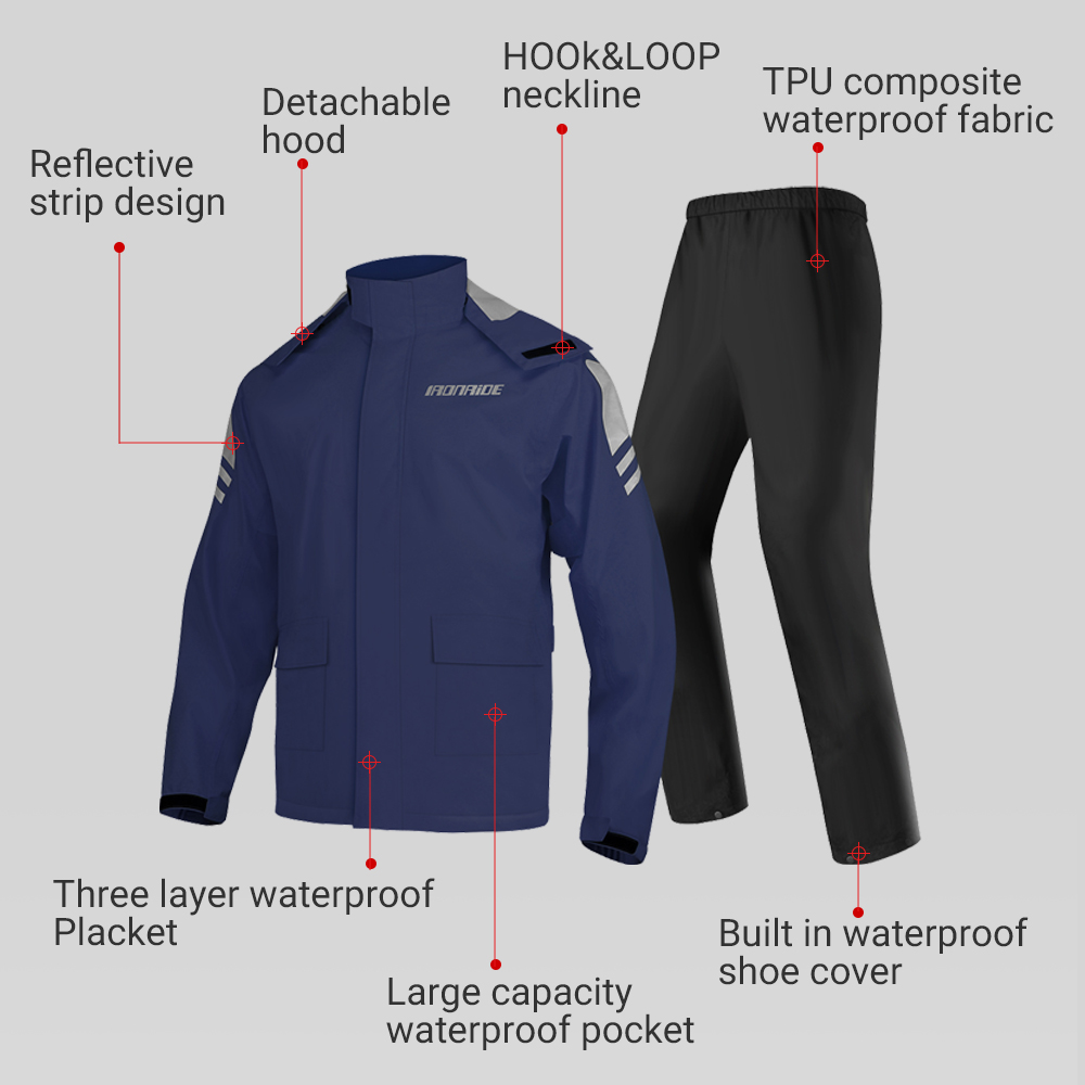 Men's Motorcycle Raincoat Suit - Fishing Rain Suit review and price